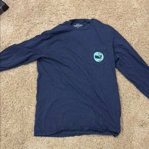 Vineyard Vines Navy Blue Long Sleeve Tee